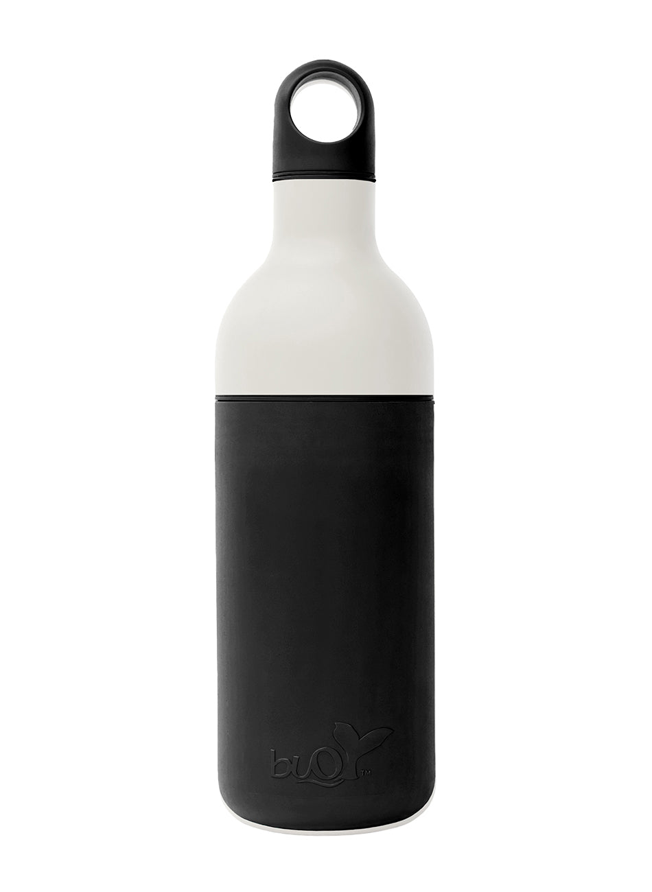 Buoy Water Bottle - Black, White & Black