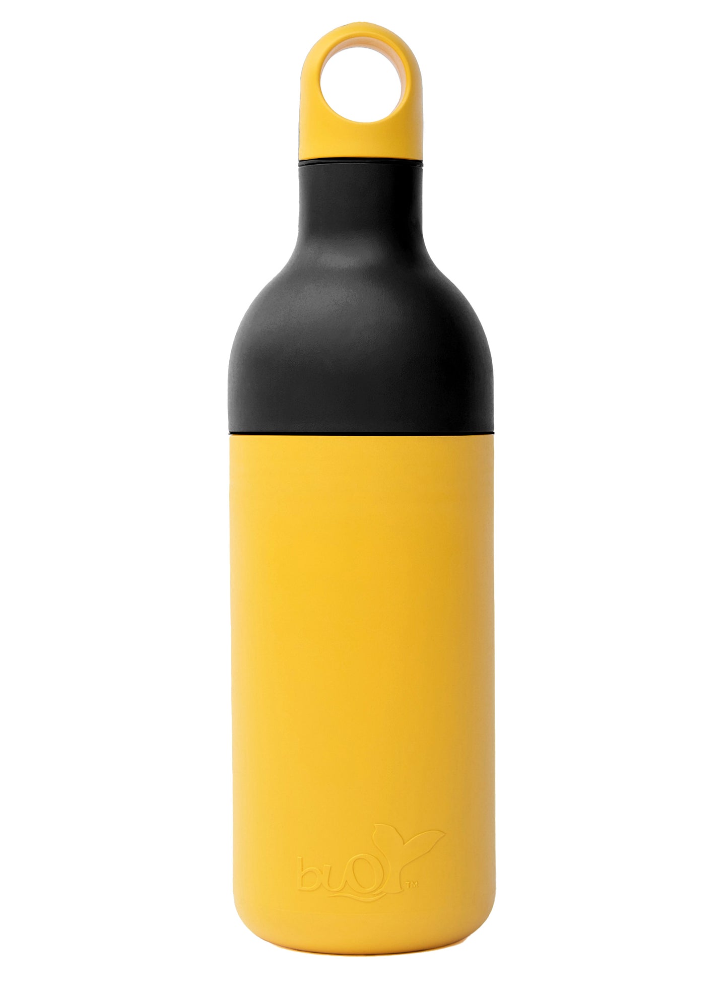 Buoy Water Bottle – Black & Yellow