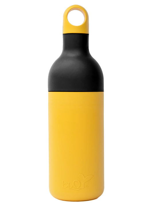 Buoy Water Bottle – Black & Yellow
