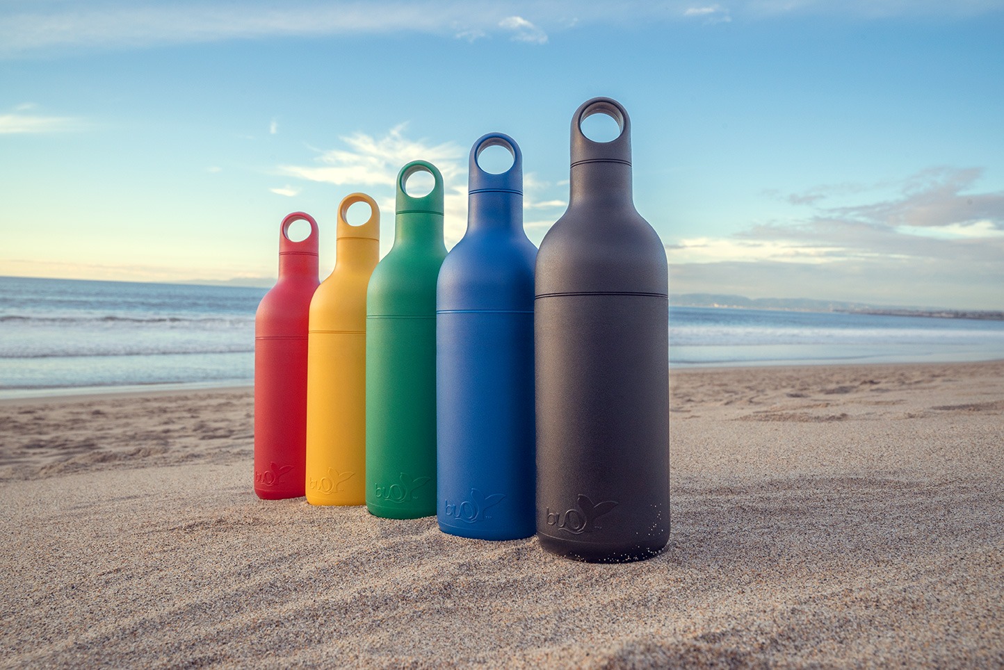 Ocean Bottle - Recycled Stainless Steel Drinks Reusable Water Bottle - Eco-Friendly & Reusable - Ocean Blue - 34 oz